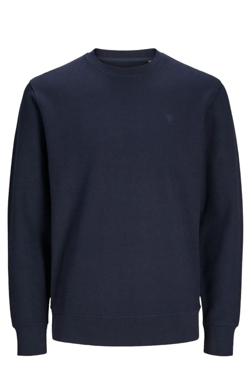 Μπλούζα Μακρυμάνικη Jack & Jones Jprblarowan Structured Sweat Crew Neck 12259351-Night Sky Ανδρικό