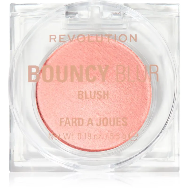 Revolution Bouncy Blur λαμπρυντικό ρουζ απόχρωση Light as a Cloud Peachy Ροζ 5.5 γρ