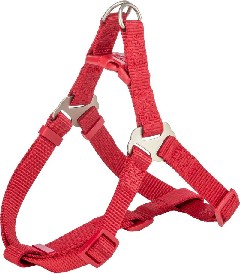 ΣΑΜΑΡΑΚΙ ΣΚΥΛΟΥ TRIXIE PREMIUM ONE TOUCH HARNESS ΚΟΚΚΙΝΟ (40-50CM/15MM)