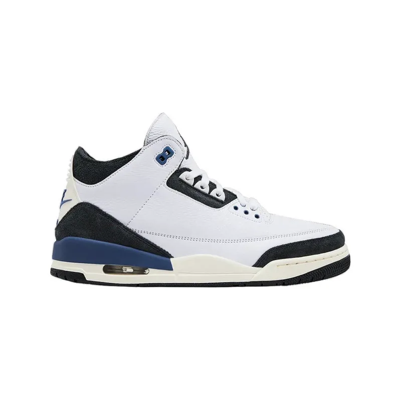 Xαμηλά Sneakers Nike Baskets Air Jordan 3 cuir tannée blanc