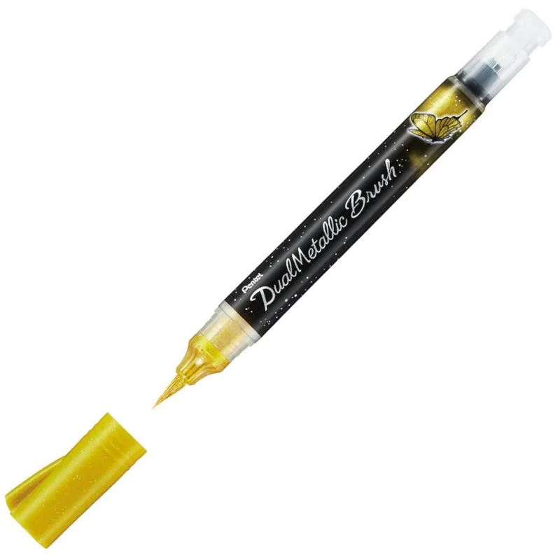 Μαρκαδόρος Σχεδίου PENTEL Dual Metallic Χρυσό