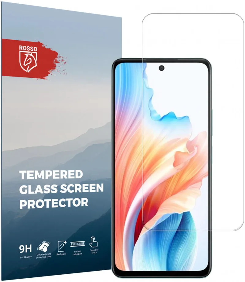 Tempered Glass Oppo A79 5G Κόκκινο Αντιχαρακτικό Γυαλί Προστασίας Οθόνης - Clear (8719246459078)