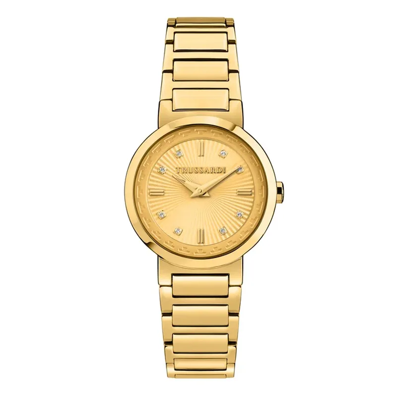 TRUSSARDI T-Bridge Χρυσό Stainless Steel Bracelet R2453171504