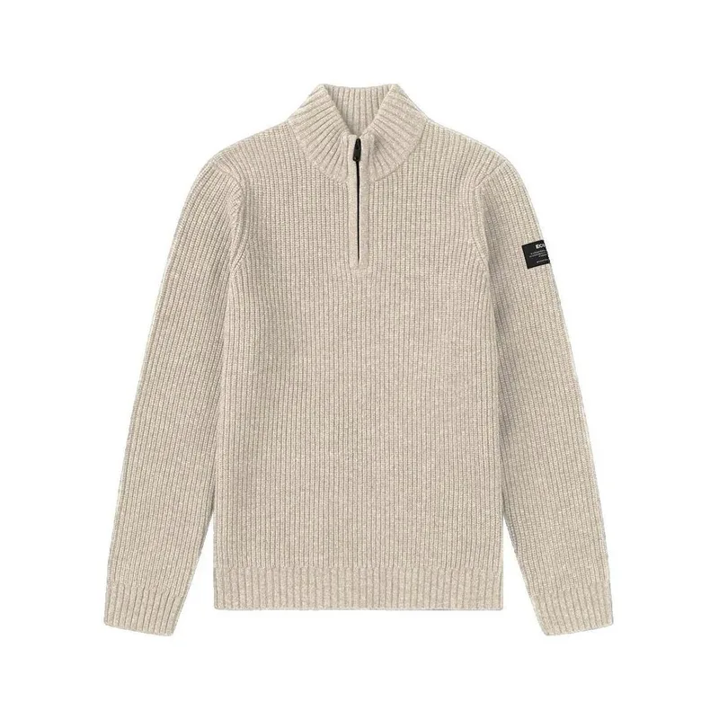 Πουλόβερ Ecoalf Pull Drago en laine recyclée beige