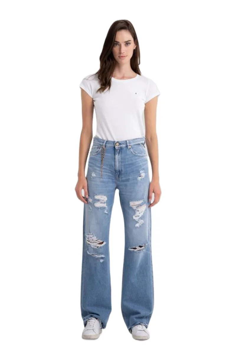 REPLAY Γυναικείο Τζιν WA484H.000.108 383 - DENIM-WA484H.000.108383-DENIM
