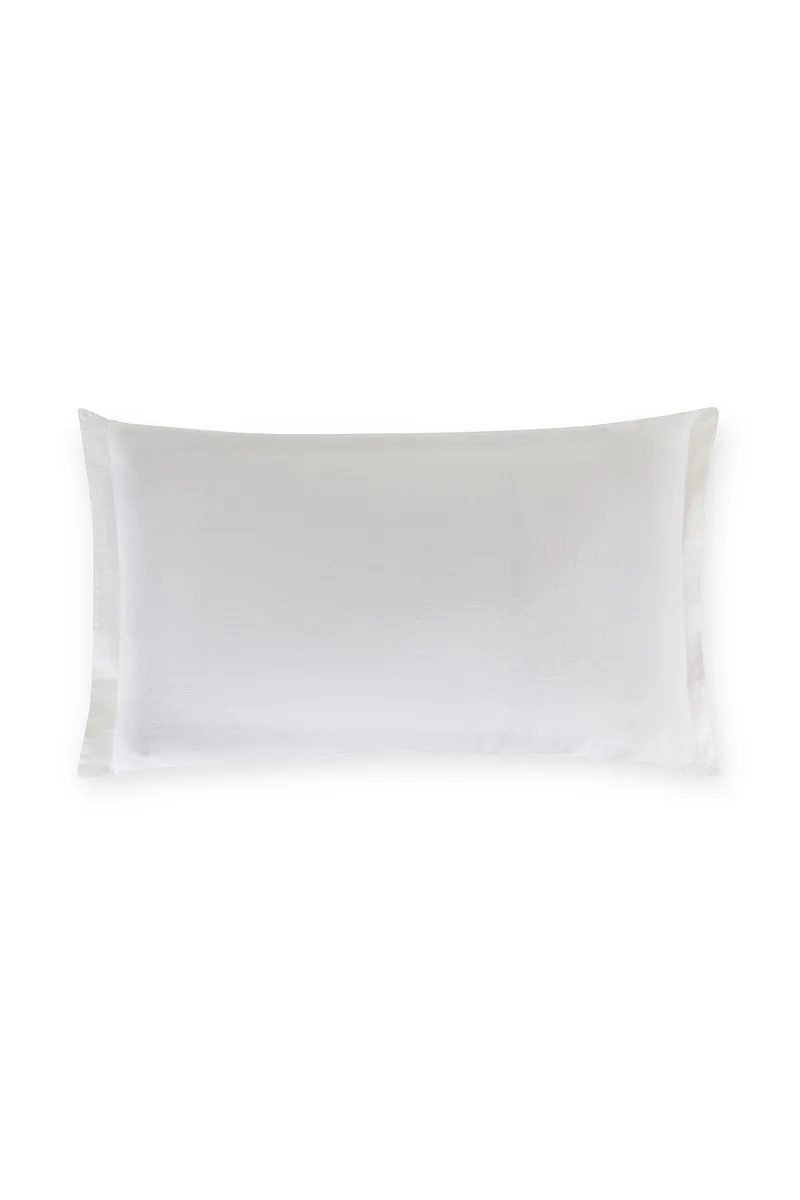 Coincasa μαξιλαροθήκη μονόχρωμη "Zefiro" 50 x 80 cm - 007242456 Λευκό