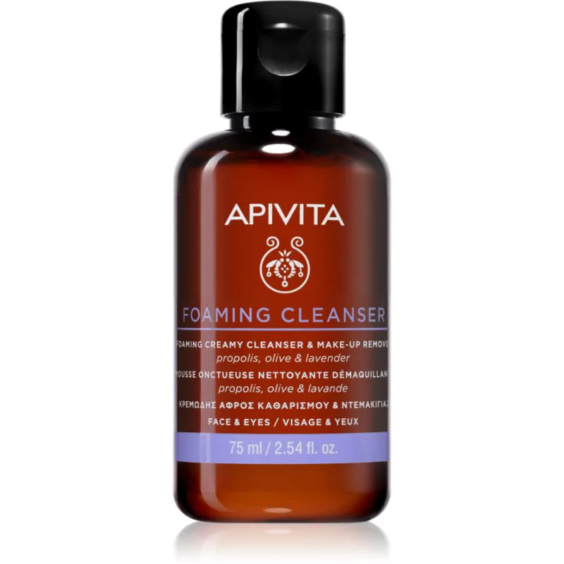 Apivita Cleansing Foaming Cleanser απαλός καθαριστικός αφρός 75 ml