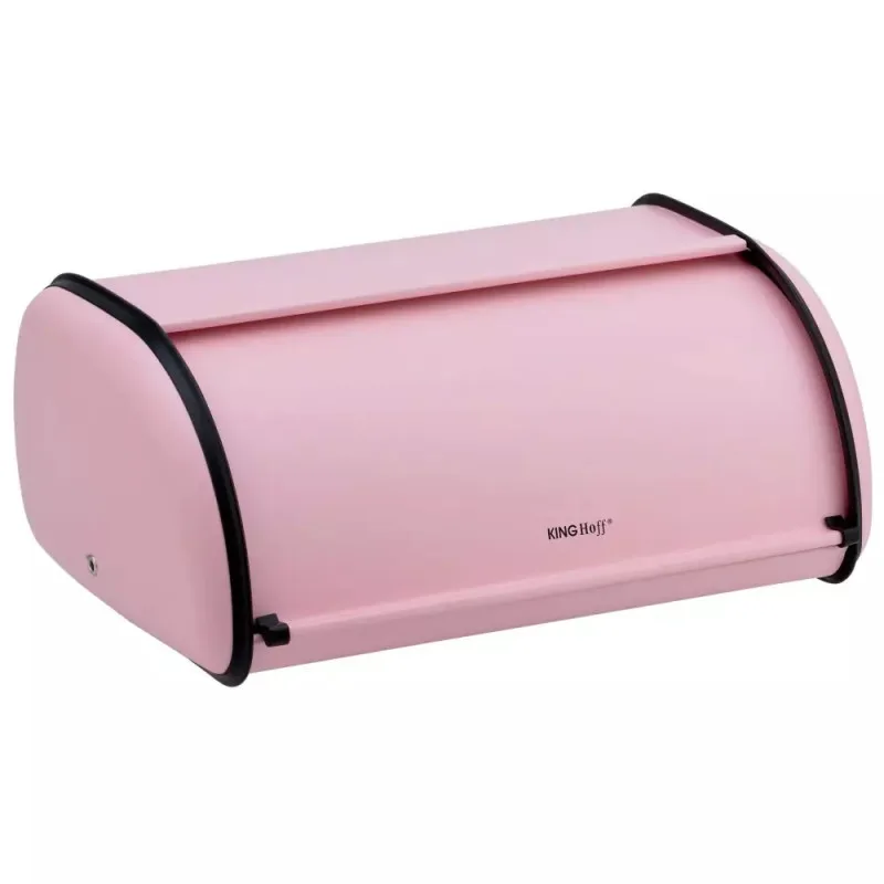 Ψωμιέρα Kinghoff KH 1756, 36 cm, Ελαφριά και δυνατή κατασκευή, Ατσάλι, Ροζ