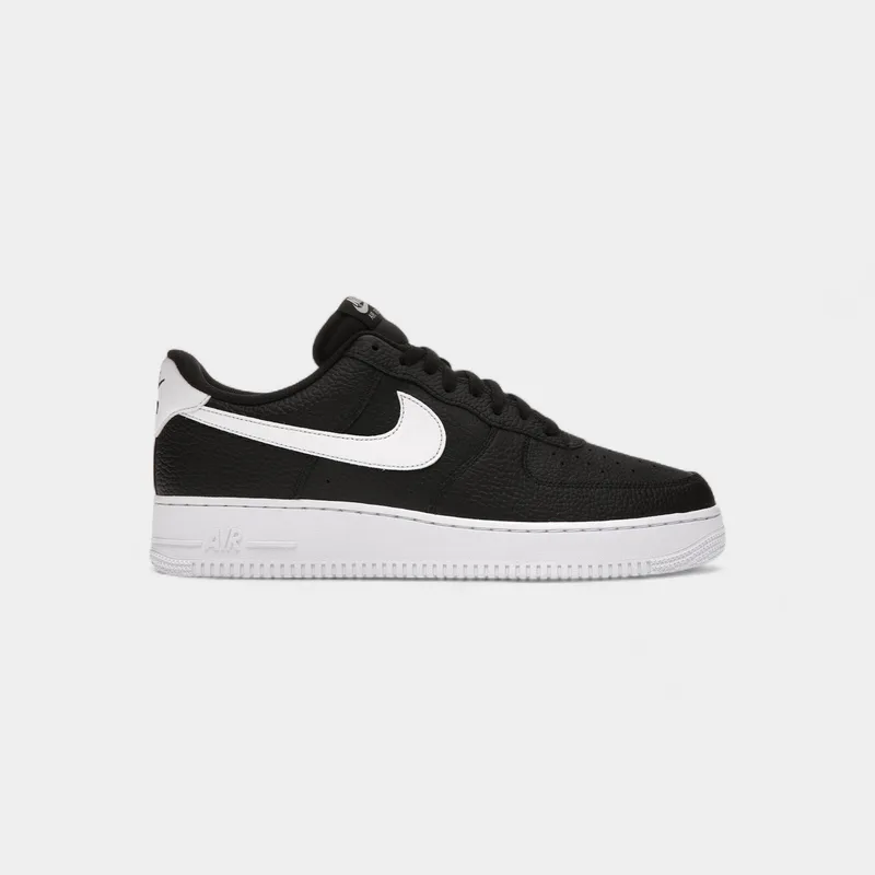 Xαμηλά Sneakers Nike Air Force 1 Low '07 Black White Pebbled Leather