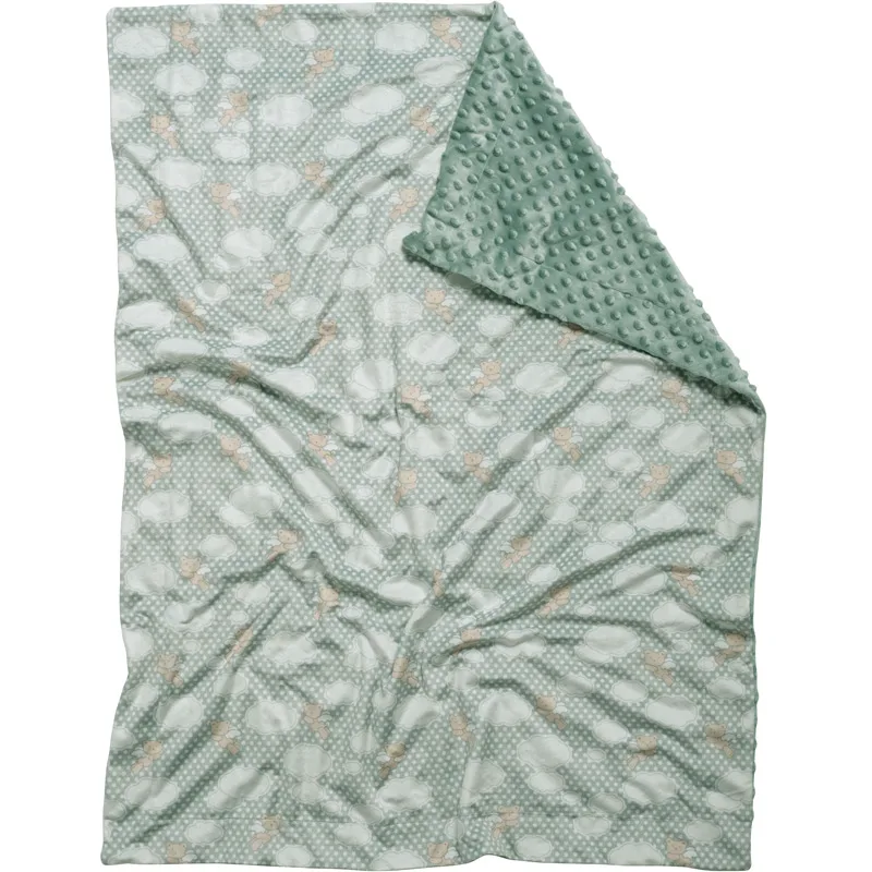 Κουβέρτα Fleece Αγκαλιάς 75x100 Das Home Clouds 4901 Green 75x100