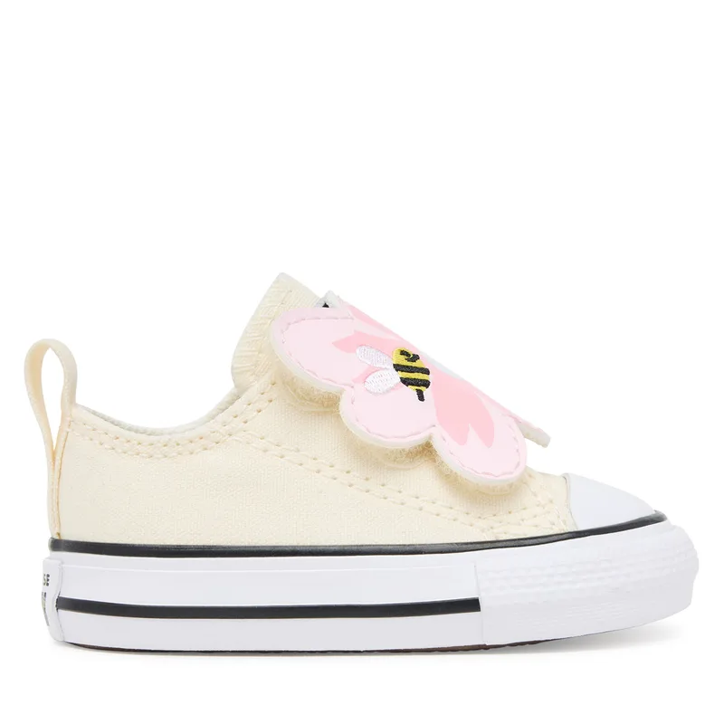 Sneakers Converse Chuck Taylor All Star One Strap Embroidered Floral Easy On A13452C Εκρού
