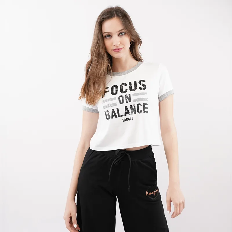 Target ''Focus'' Γυναικείο Cropped T-Shirt (9000079293_3198)