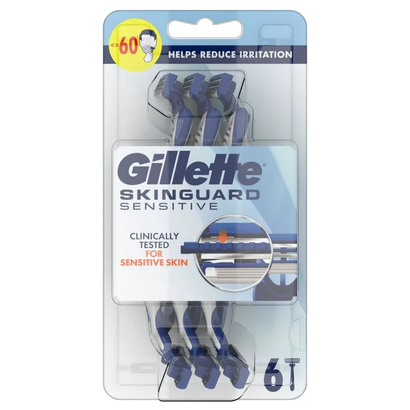 Gillette SkinGuard Sensitive Ξυραφάκια Μιας Χρήσης 6τμχ
