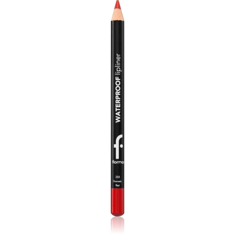 flormar Waterproof Lipliner αδιάβροχο μολύβι για τα χείλη απόχρωση 233 Dramatic Red 1.14 γρ