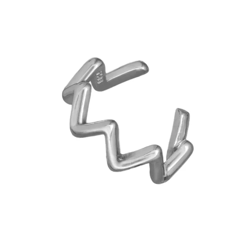 Ασημένιο σκουλαρίκι 925 ear cuff κυματιστό 053936 053936 Ασήμι
