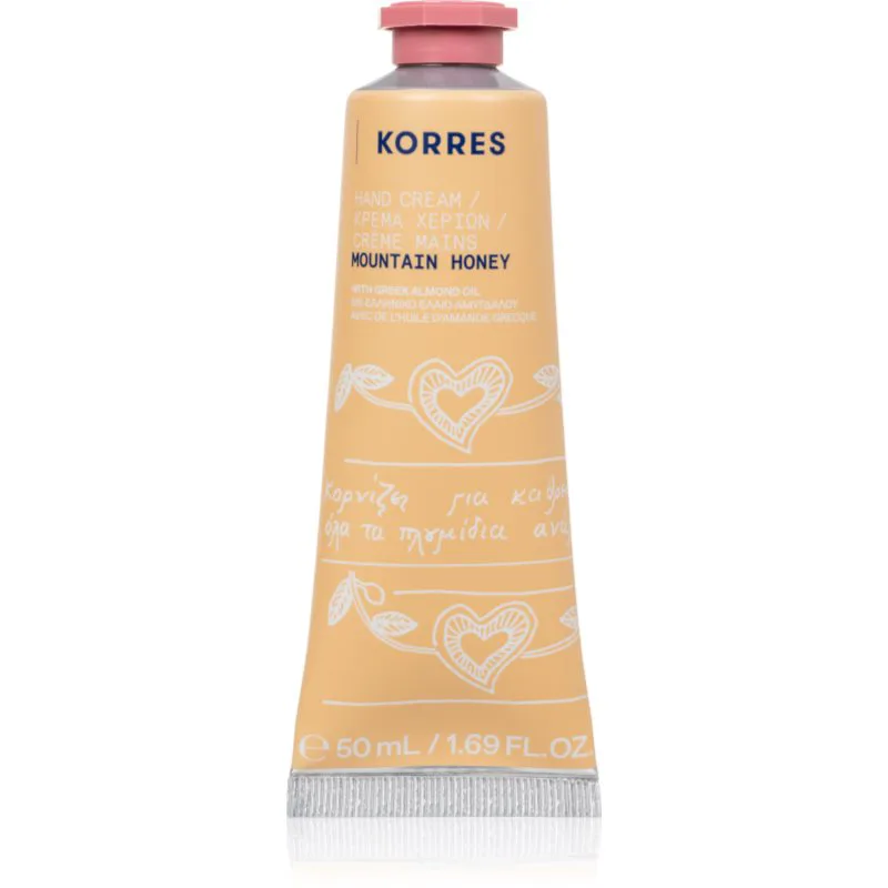 Korres Mountain Honey ενυδατική κρέμα για τα χέρια με λάδι αμύγδαλου 50 ml