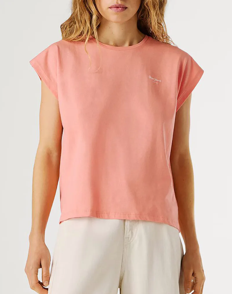 PEPE JEANS ESSENTIALS BLOOM ΜΠΛΟΥΖΑ ΓΥΝΑΙΚΕΙΟ PL504821-137/CORAL PEACH Coral