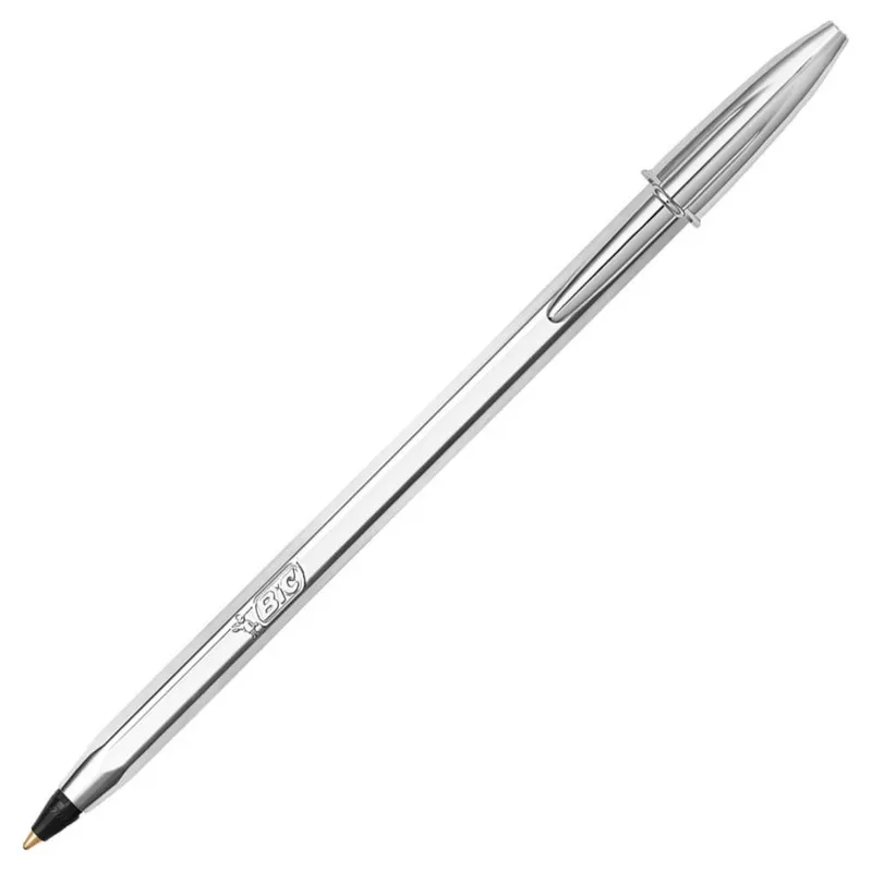 Bic Στυλό Ballpoint 1.0mm με Μαύρο Mελάνι Silver