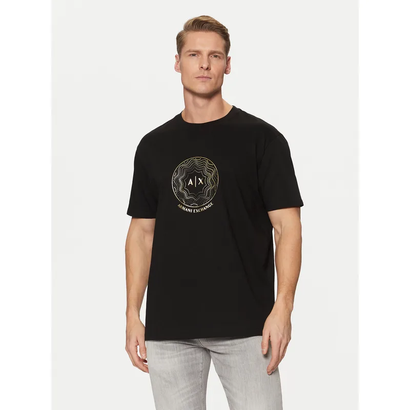 Armani Exchange T-Shirt XM000328 AF10364 UC001 Μαύρο Regular Fit