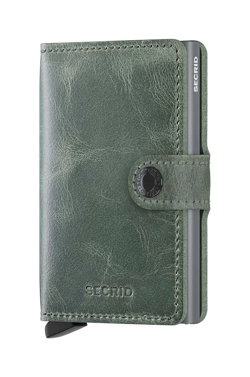 Δερμάτινο πορτοφόλι Secrid Miniwallet Vintage Sage