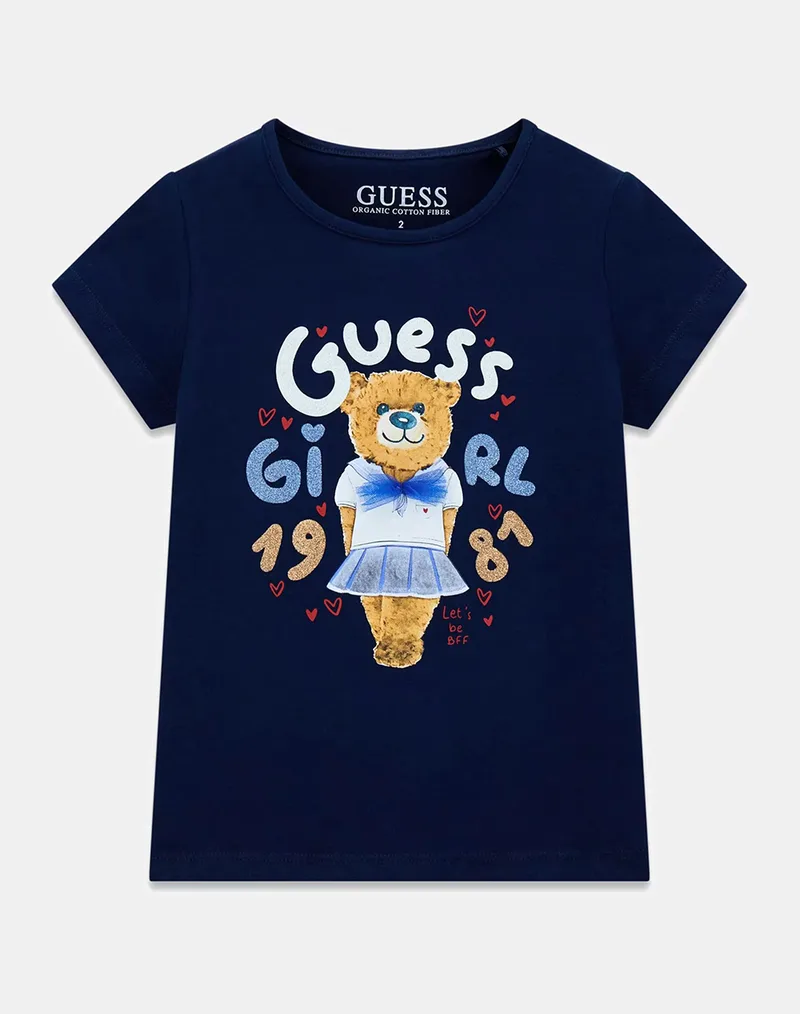 GUESS KIDS SS T-SHIRT ΜΠΛΟΥΖΑ ΠΑΙΔΙΚΟ GIRL K6RI03K6YW4-G7HR DarkBlue