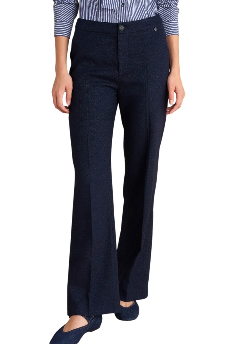 Παντελόνι Υφασμάτινο Attrattivo Formal Καμπάνα 9921712-BLUE Γυναικείο