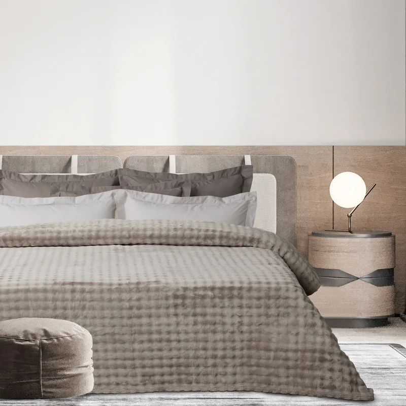 Κουβέρτα Bubble Fleece Μονή 160x220εκ. Blankets 1370 Taupe Das Home (Ύφασμα: Polyester, Μέγεθος: Μονά, Χρώμα: Taupe) - Das Home - 420588161370