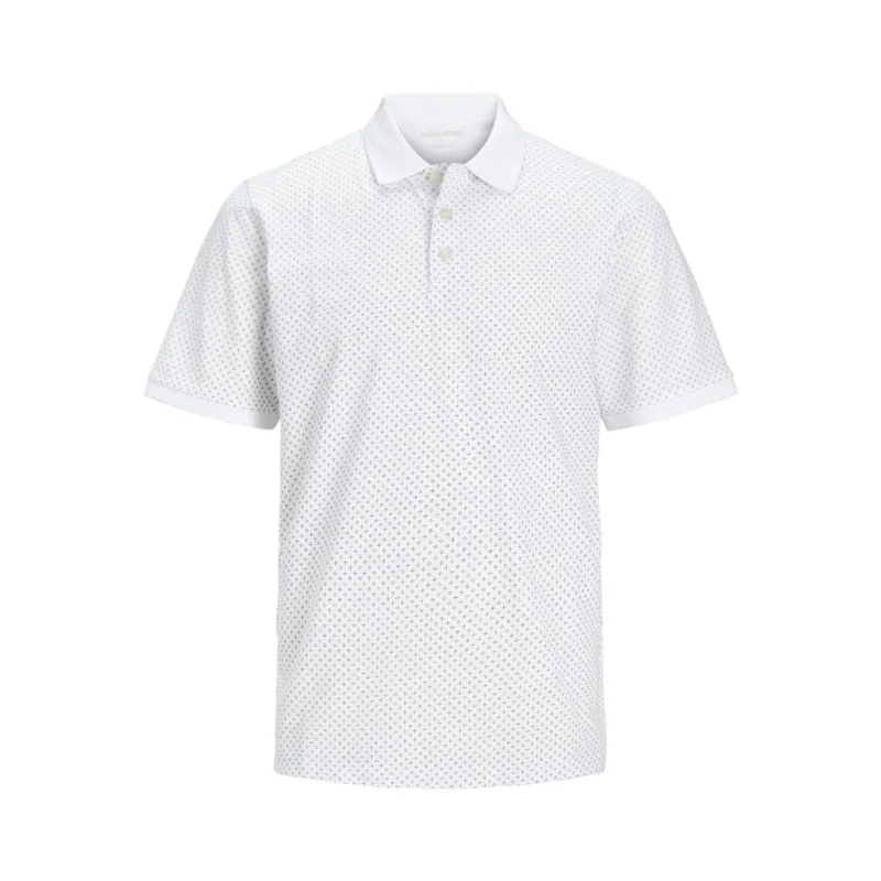 Ζέρσευ πόλο μπλουζάκι "Luis AOP Polo",by Jack&Jones - White