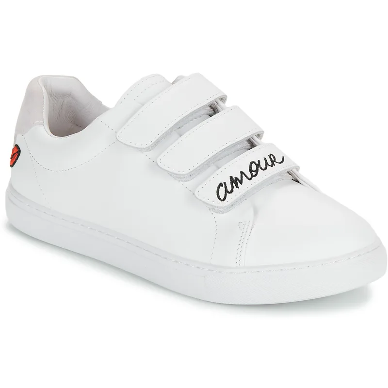 Xαμηλά Sneakers Bons baisers de Paname EDITH AMOUR BLANC NOIR