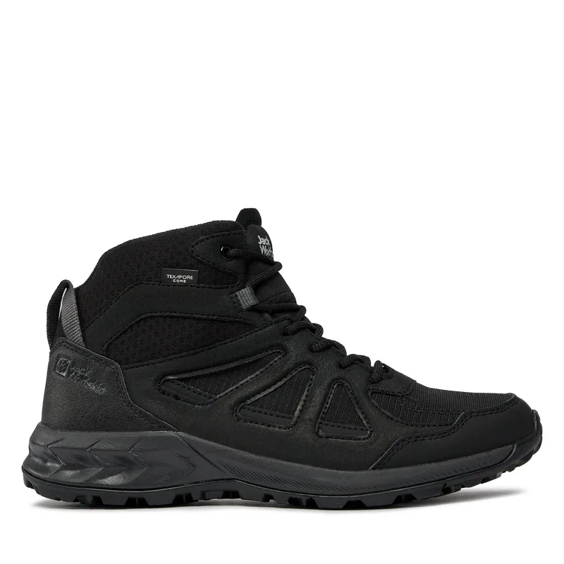 Παπούτσια πεζοπορίας Jack Wolfskin Woodland 2 Texapore Mid M 4051261 Μαύρο