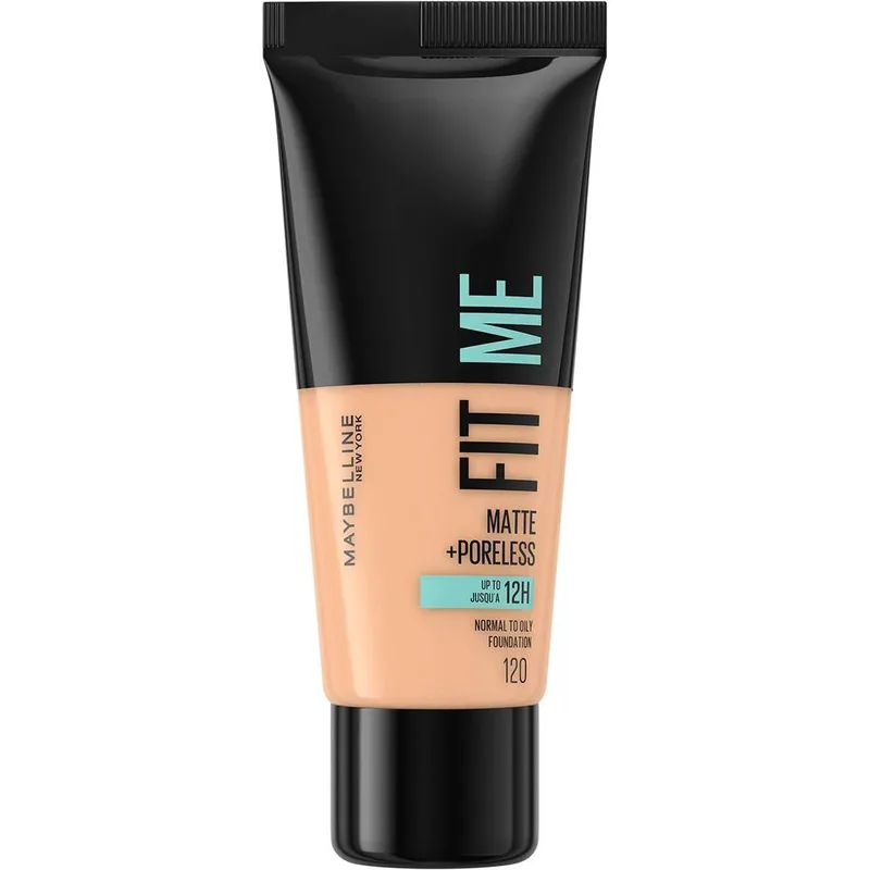 Maybelline Fit Me Matte + Poreless Foundation Makeup που Ταυτίζεται Τέλεια με την Επιδερμίδα 30ml - 120 Classic Ivory