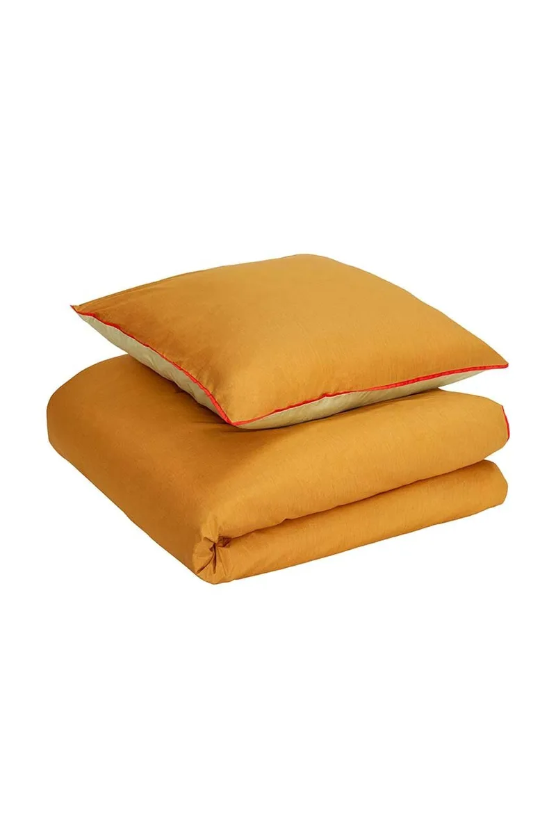 Σετ βαμβακερά κλινοσκεπάσματα Hübsch Aki Bed Linen, 80x80/140x200 cm