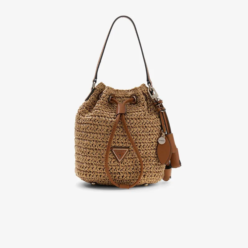 Guess Ofelia Top Handle Bucket Light Brown Universal