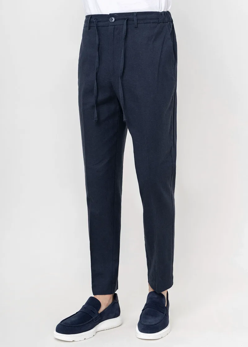 Hamaki Ho Λινό Παντελόνι της σειράς Chino - PSE1753H Blue