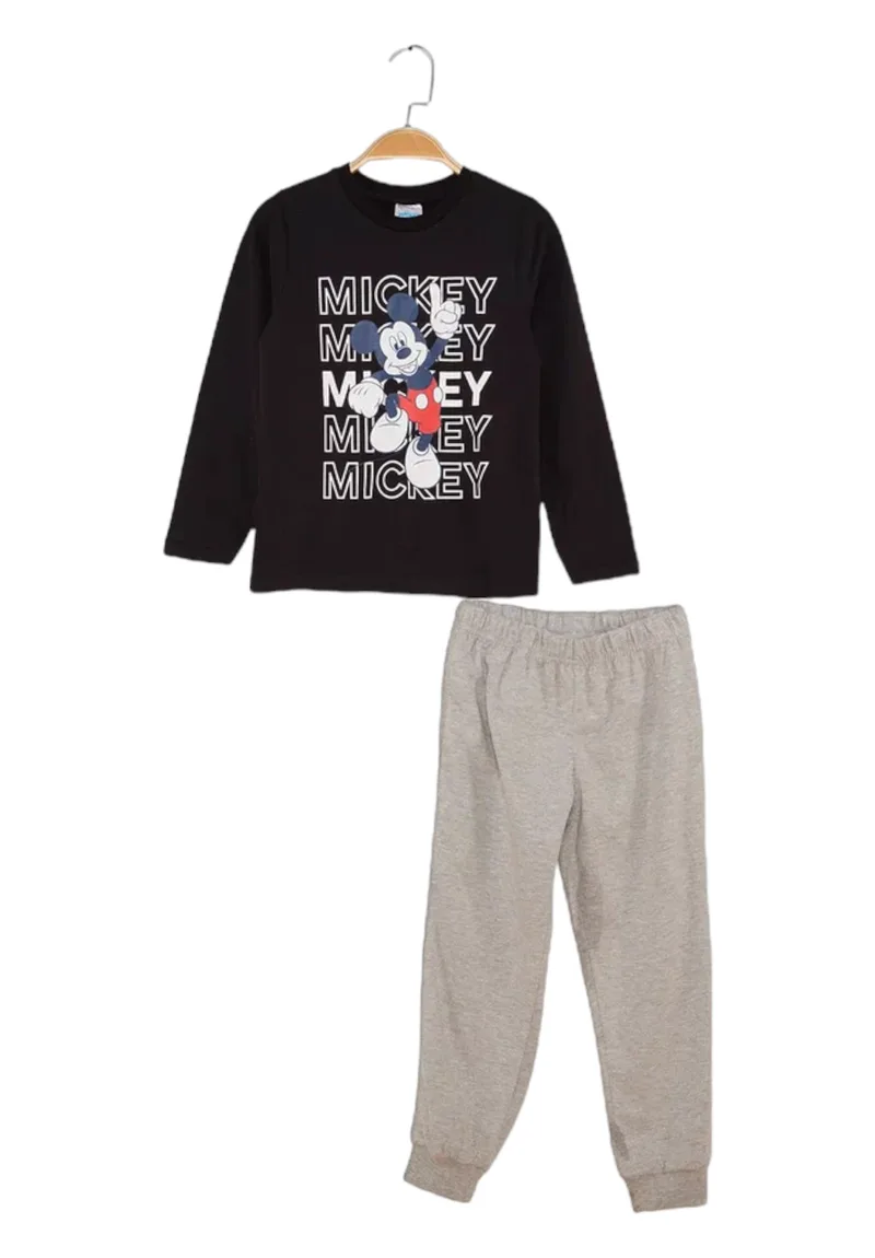 Πιτζάμα για αγόρι βαμβακερή Cimpa Disney Mickey Mouse μαύρη MC21313BLK-Μαύρο