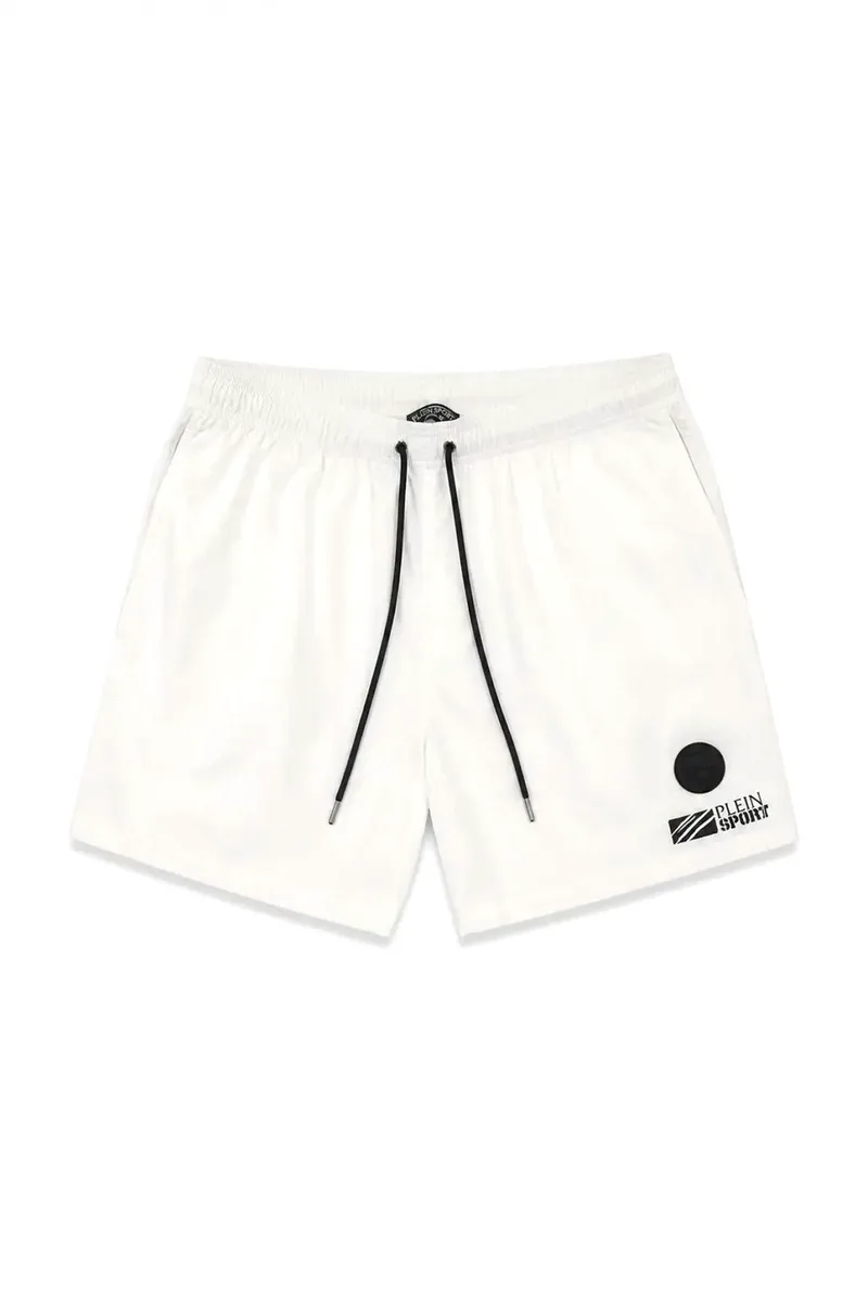 PLEIN SPORT ΜΑΓΙΩ SHORTS ΛΕΥΚΟ