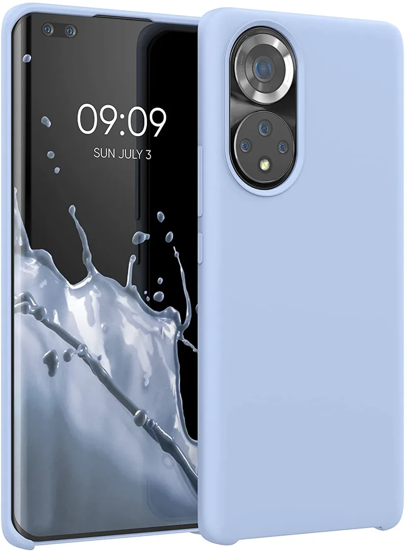 KWmobile Θήκη Σιλικόνης Honor 50 Pro - Soft Flexible Rubber Cover - Light Blue Matte (55482.58)