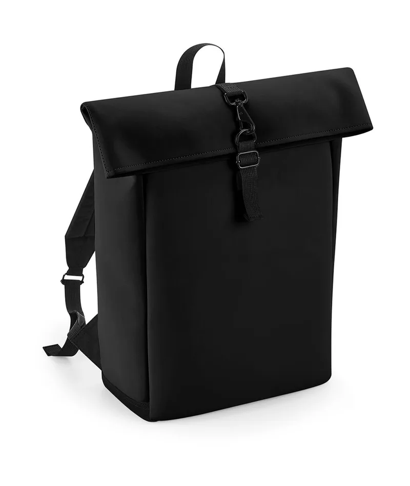Σακίδιο Πλάτης Matte PU Rolltop BG335 Bagbase Black