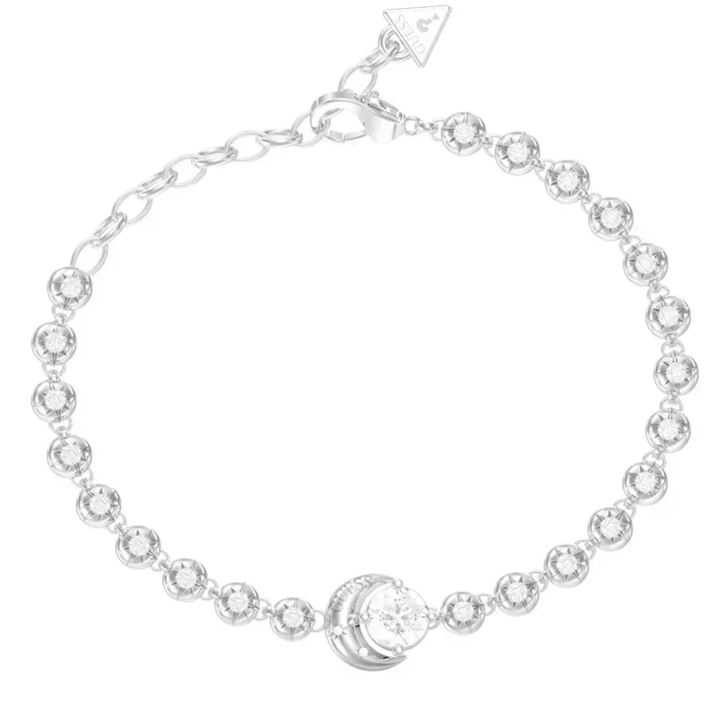 Ατσάλινο βραχιόλι με μισοφέγγαρο Guess Aurora JUBB06235JWRHL JUBB06235JWRHL Ατσάλι