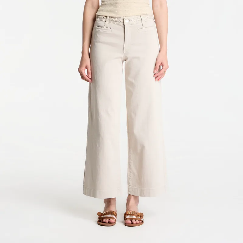 Τζιν GUESS Zoya Crop Leg Braided Jeans Lovers Beach W27