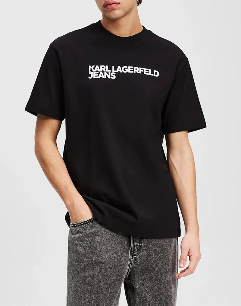 KARL LAGERFELD JEANS KLJ REG SS ESSENTIAL TEE A1M17002-999 Black
