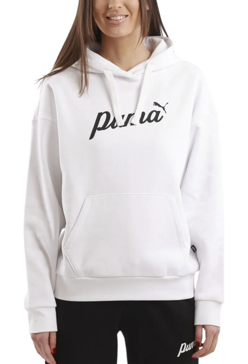 Μπλούζα Μακρυμάνικη Puma Ess+ Script Hoodie 681534-02 Γυναικείο