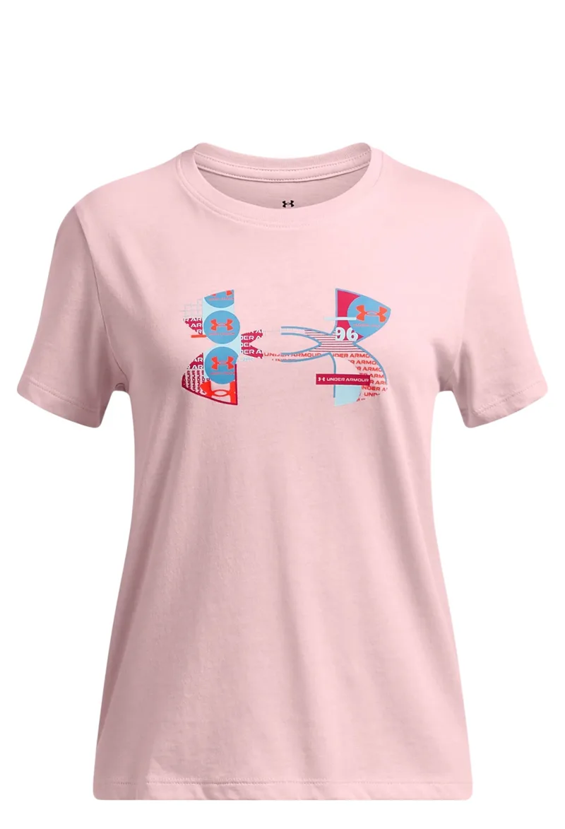 Μπλούζα Κοντομάνικη Under Armour Big Logo Fill 1389769-647 Κορίτσι