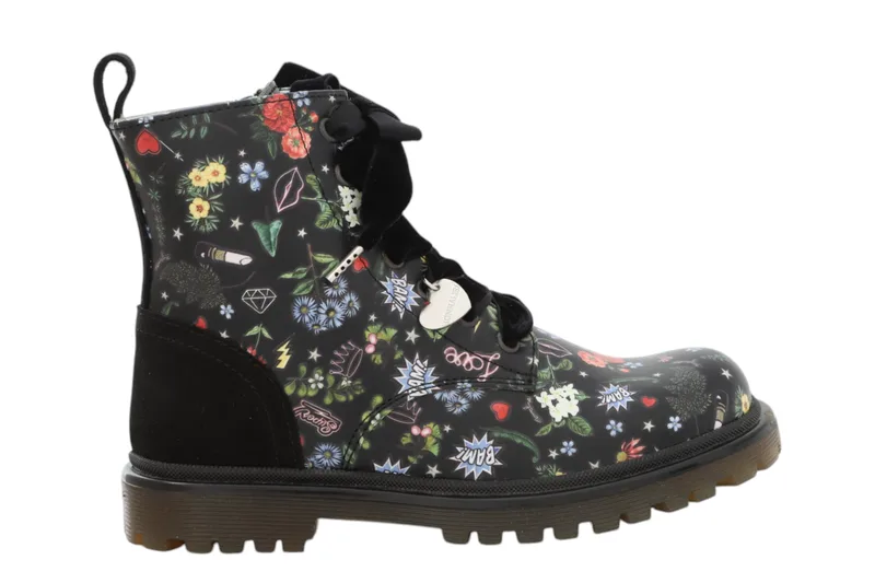 Μποτάκια Monnalisa Anfibio St. Flowers No. 31-34 874015 4716-0050 Κορίτσι