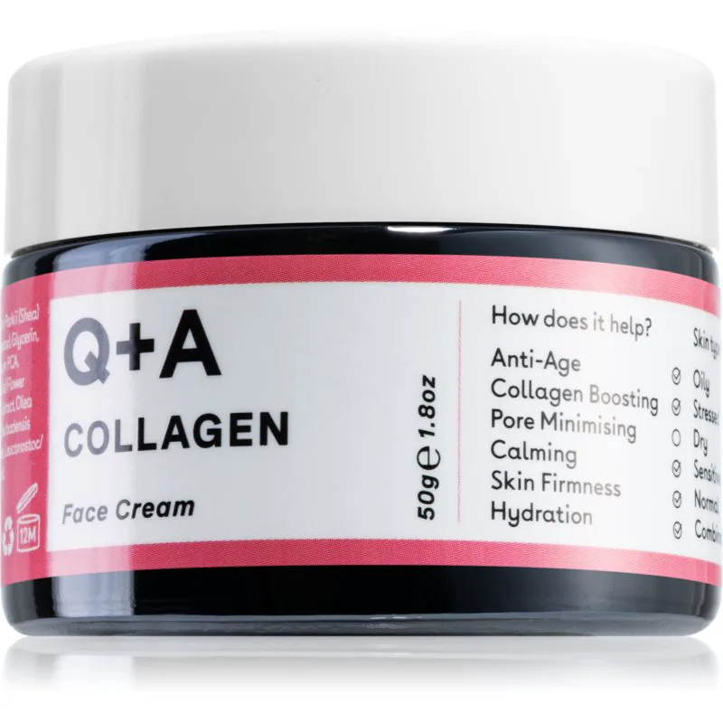 Q+A Collagen ανανεωτική κρέμα προσώπου 50 γρ
