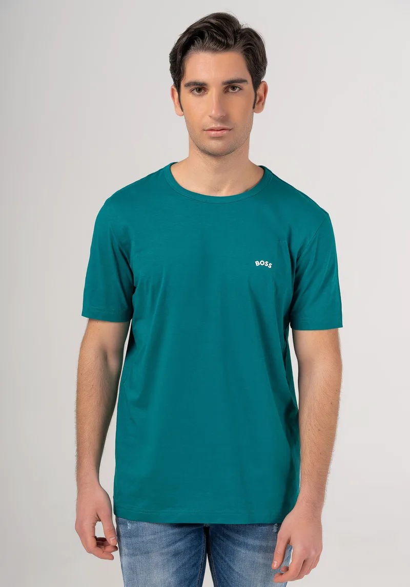 BOSS Κοντομάνικη Μπλούζα της σειράς Tee Curved - 50469062 362 Green Lagoon