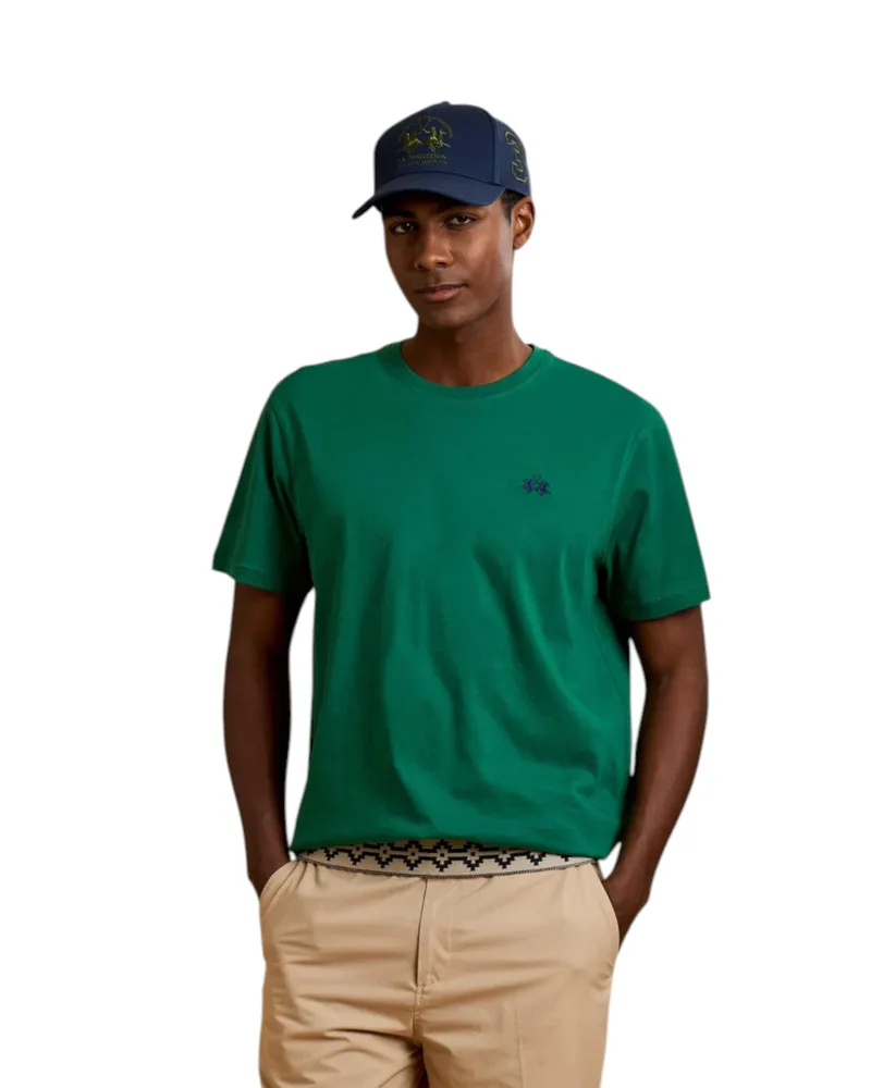 La Martina Ανδρικό T-Shirt CCMR14JS388-03049 Πράσινο