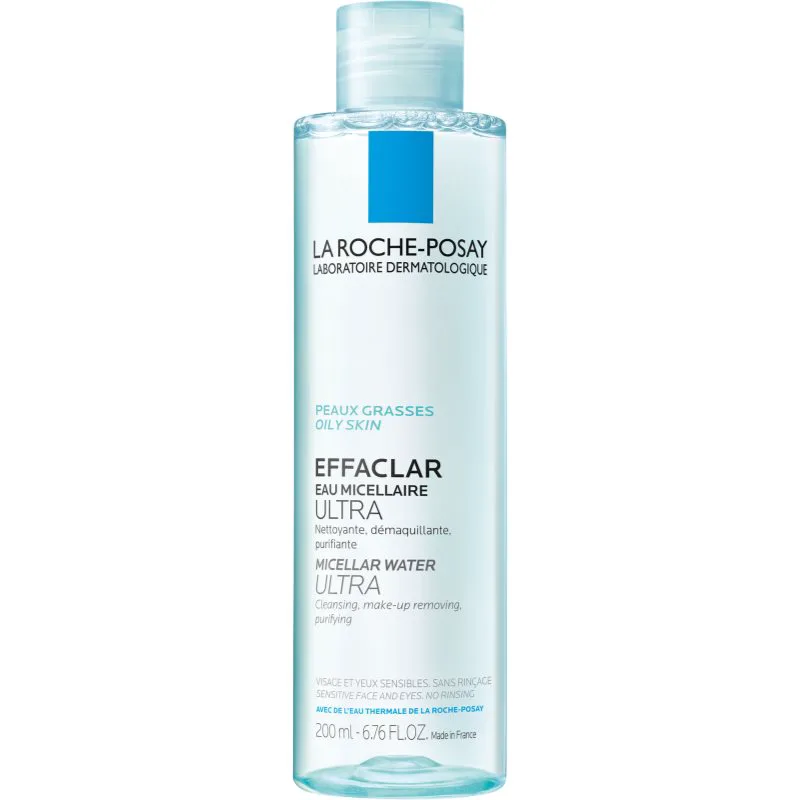 La Roche-Posay Effaclar Ultra μικυλλιακό νερό καθαρισμού για προβληματική επιδερμίδα, ακμή 200 ml