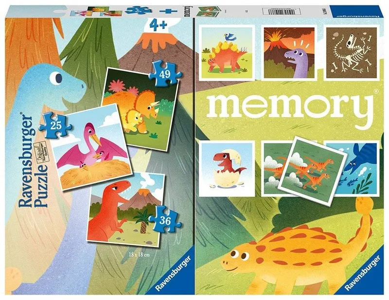 MEMORY - 3 ΠΑΖΛ ΔΕΙΝΟΣΑΥΡΟΙ 25-36-49 110ΤΜΧ