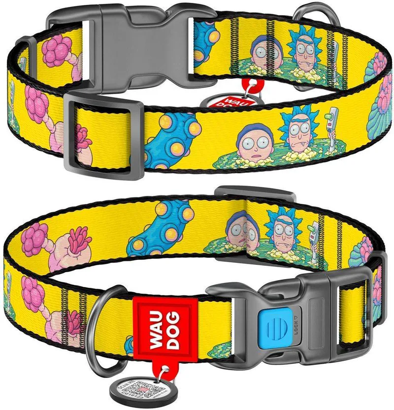 ΠΕΡΙΛΑΙΜΙΟ WAUDOG RICK AND MORTY 1 PLASTIC FASTEX (25MM / 35-58CM)